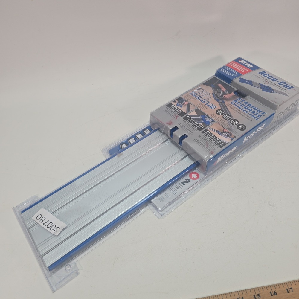 Kreg Accu-Cut 50 in Aluminum Circular Saw Track Guide KMA2700 Blue